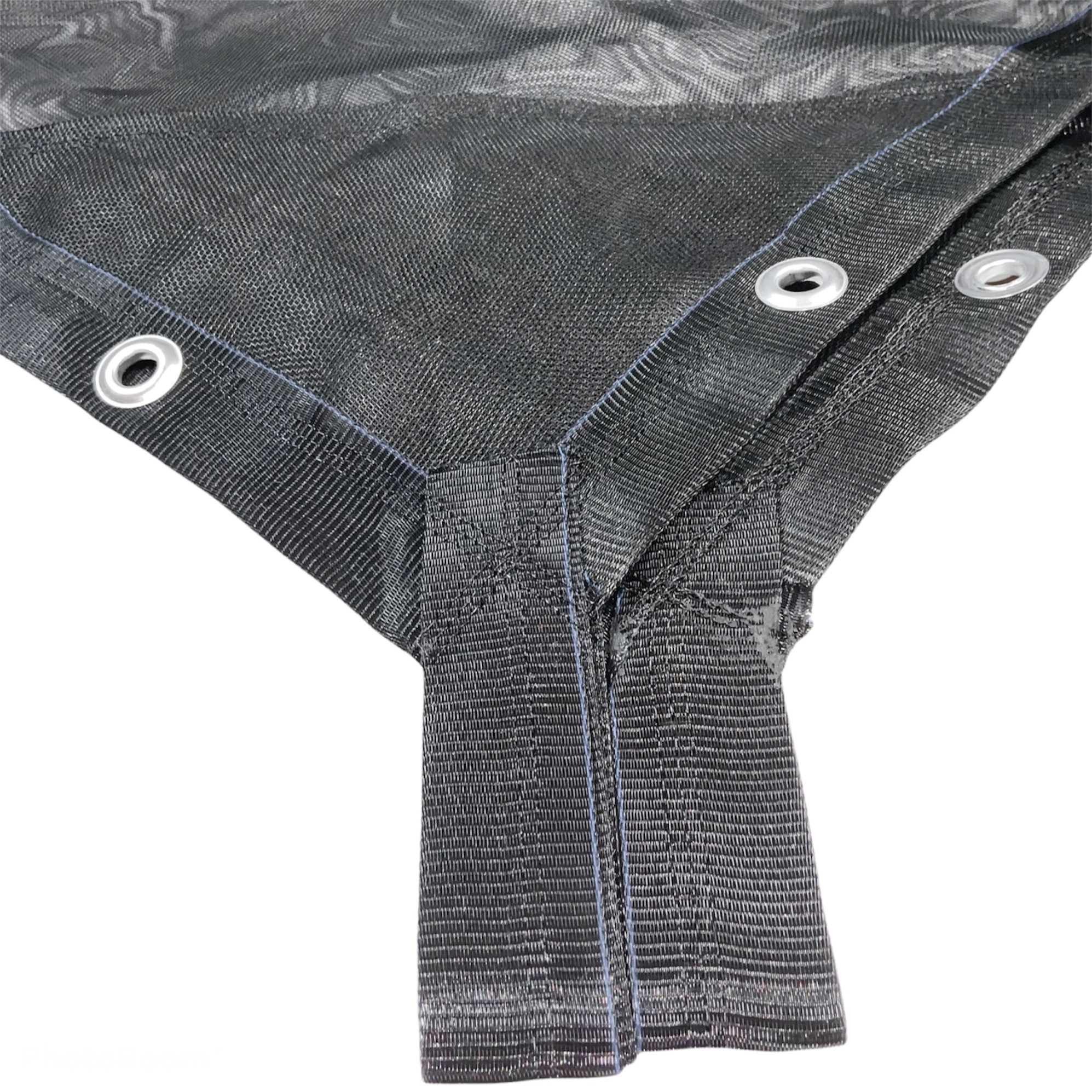 Malla Sombra Negra Monofilamento 50%. 3.7m x 5m Confeccionada