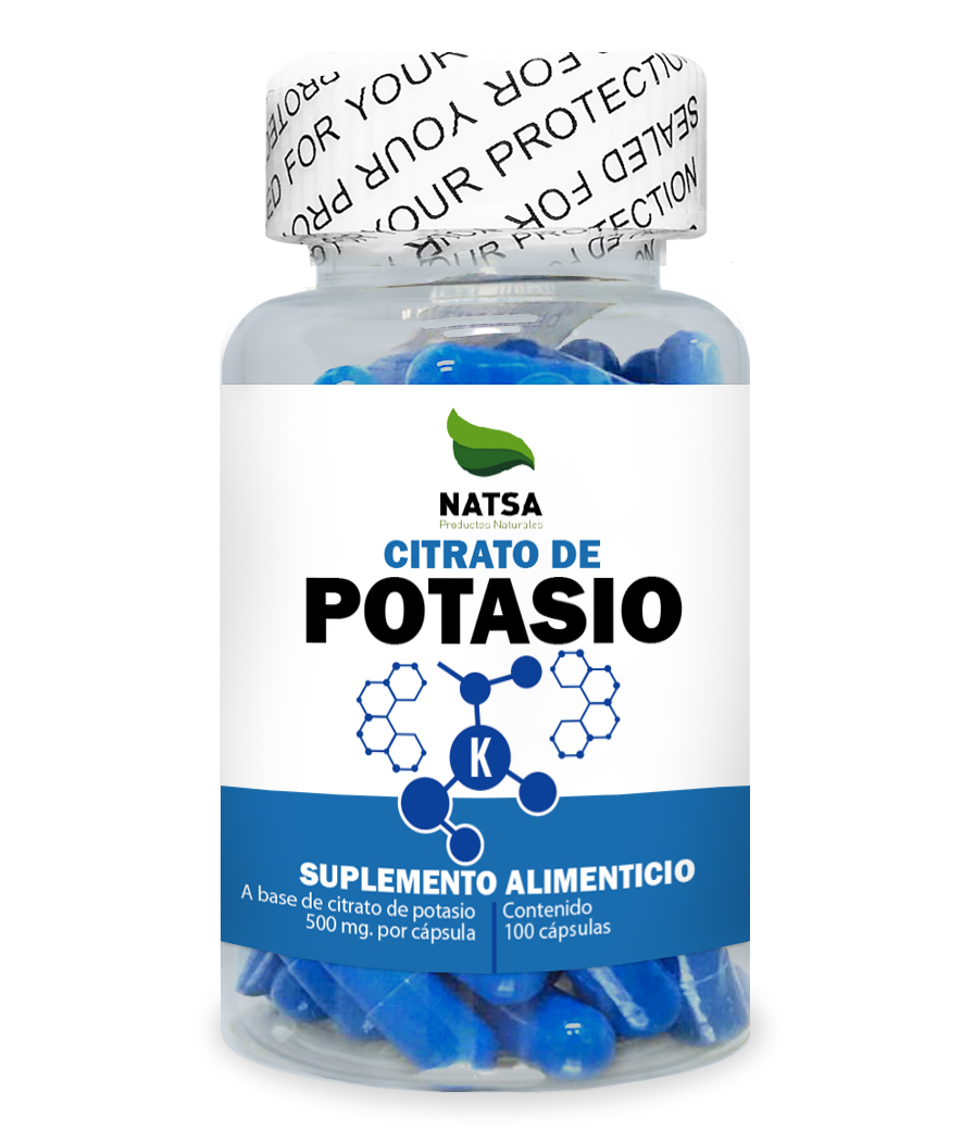 Citrato de Potasio 100 capsulas calidad Premium