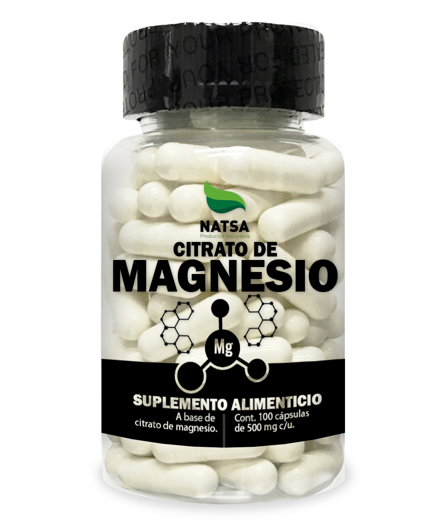 Citrato de Magnesio 100 capsulas calidad Premium