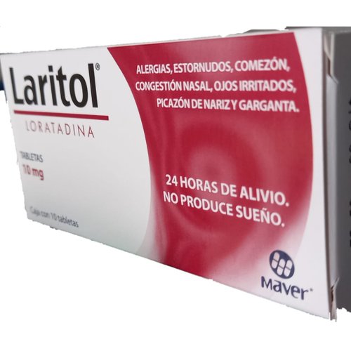 Laritol, Loratadina Caja con 10 tabletas 10mg