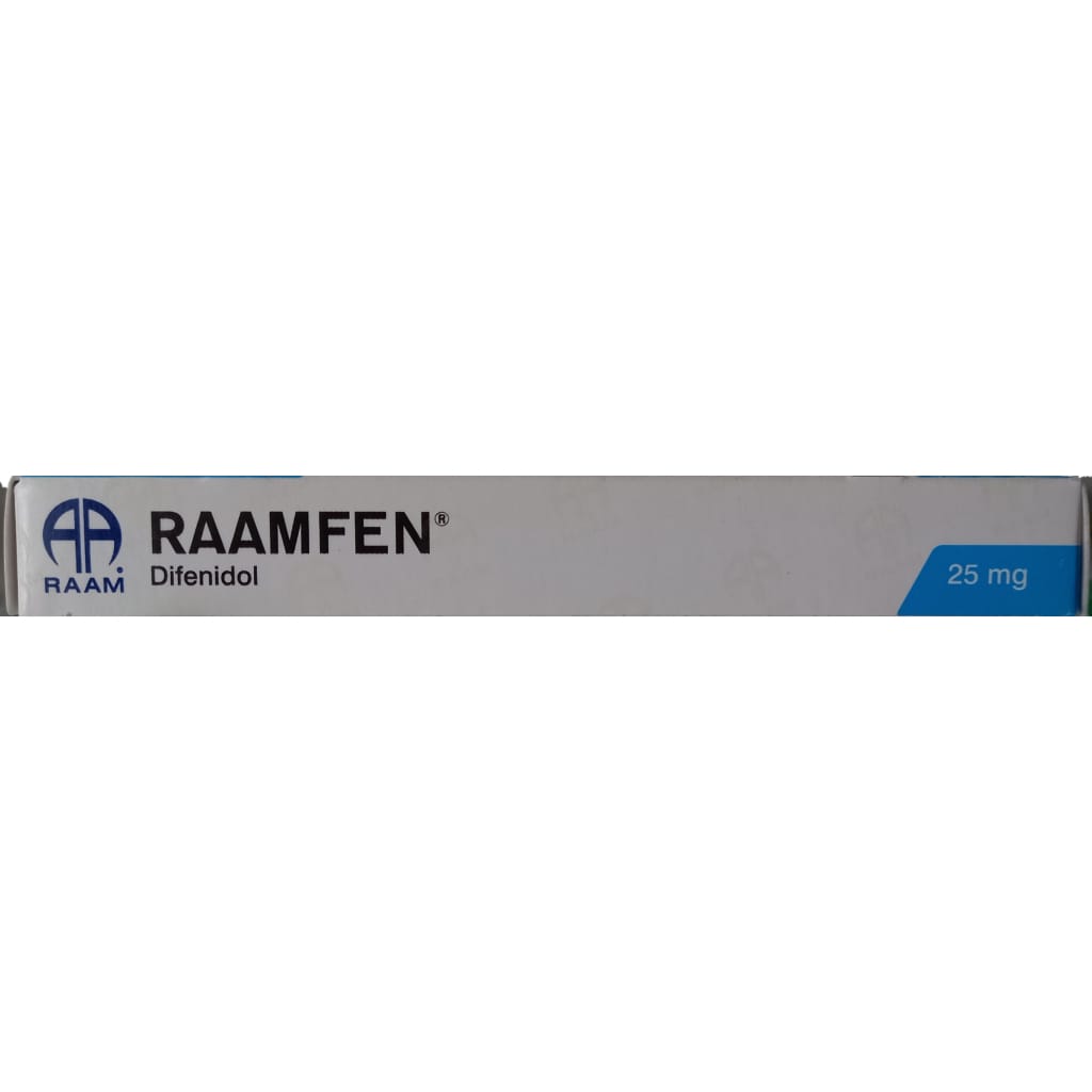 Raamfen, Difenidol 25mg con 30 Tabletas (3 cajas)