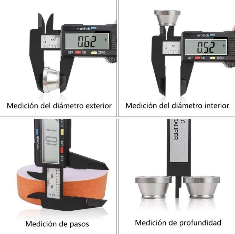 Calibrador Vernier Vernier Digital Pie De Rey 6in 156mm B