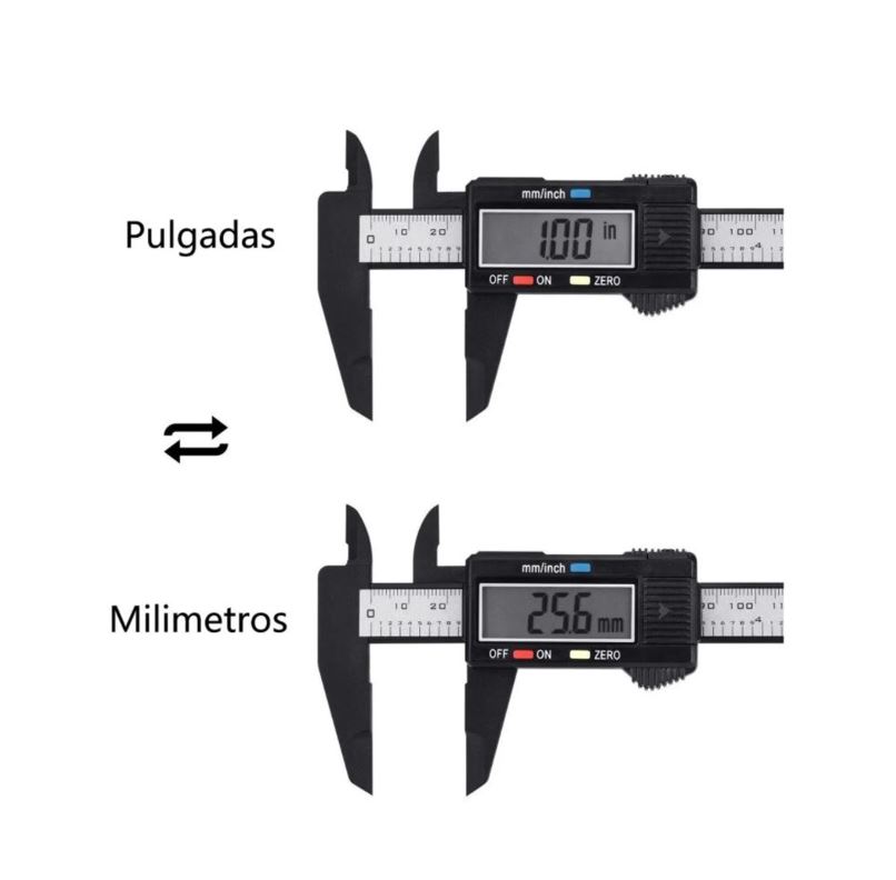 Calibrador Vernier Vernier Digital Pie De Rey 6in 156mm B