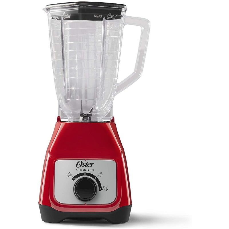 Licuadora Oster con vaso de plástico y control de perilla color rojo BLSTKAP-RRD
