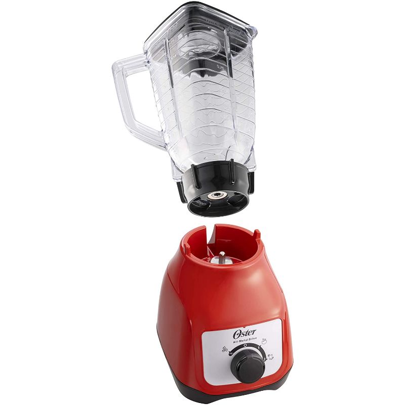Licuadora Oster con vaso de plástico y control de perilla color rojo BLSTKAP-RRD