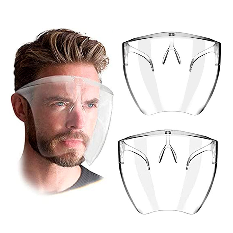 Careta Protectora Facial Transparente Reutilizable 2 piezas
