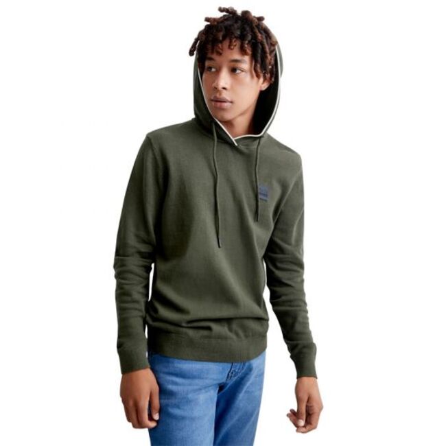 Suéter para hombre, casual, marca Next & Co, verde oscuro, con capucha, S205 996989