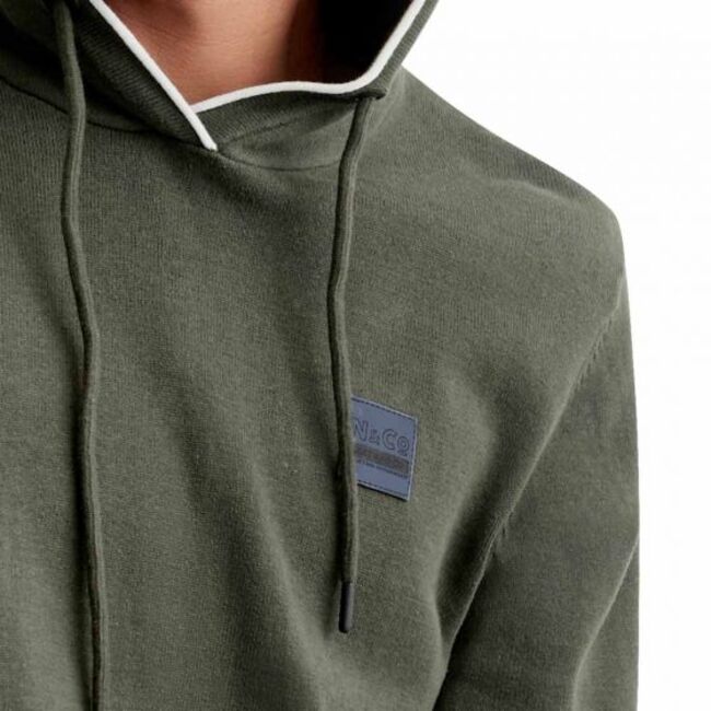 Suéter para hombre, casual, marca Next & Co, verde oscuro, con capucha, S205 996989