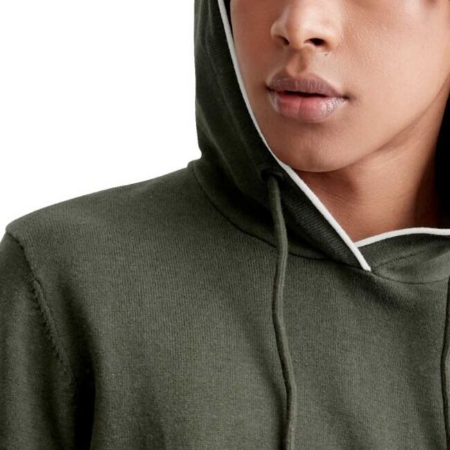 Suéter para hombre, casual, marca Next & Co, verde oscuro, con capucha, S205 996989