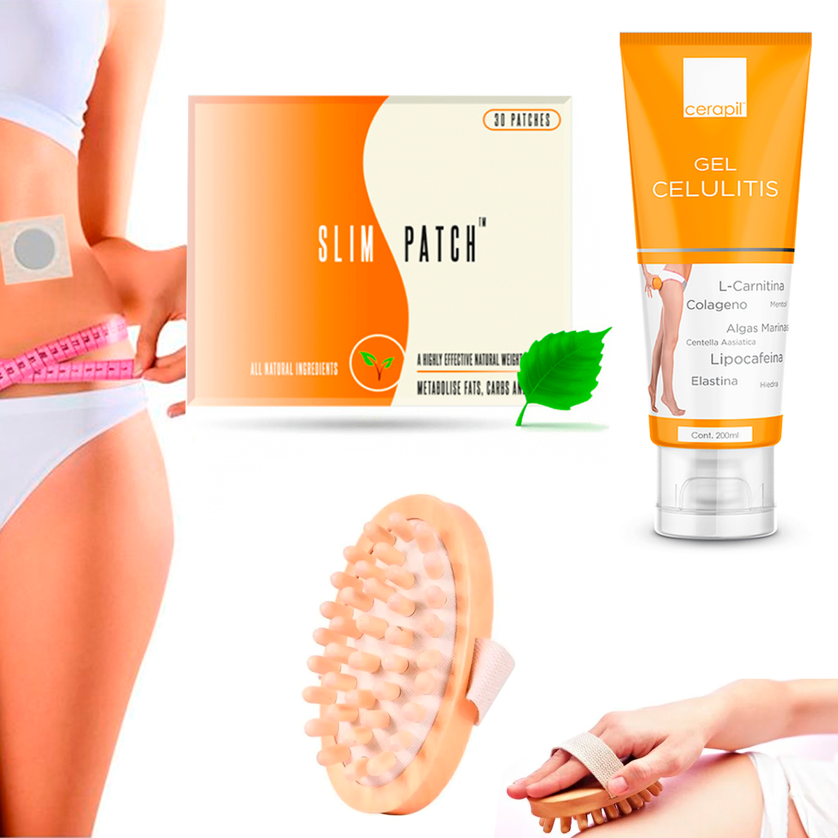 Anti Celulitis Parches Adelgazantes Gel Anti-Celulítico Cuidado Corporal Para Adelgazar Y Reafirmar