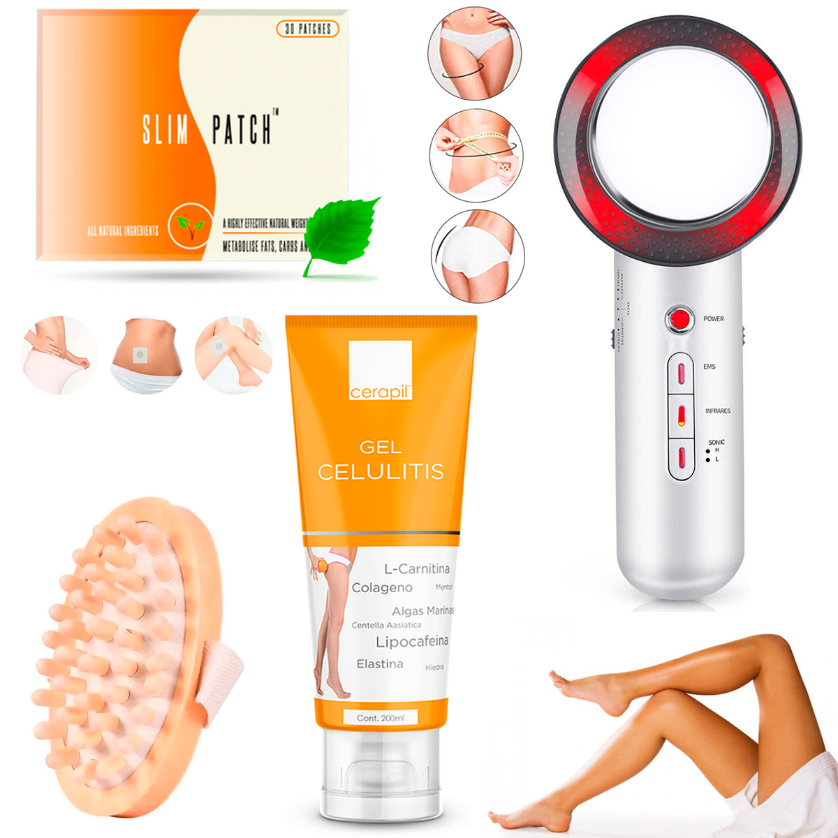 Set Anti-Celulítico ,Adelgazante Y Reafirmante Cuidado Corporal