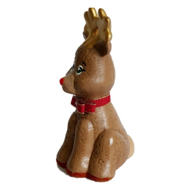 Reno navideño con moñito