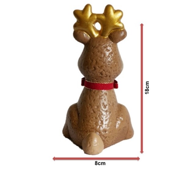 Reno navideño con moñito