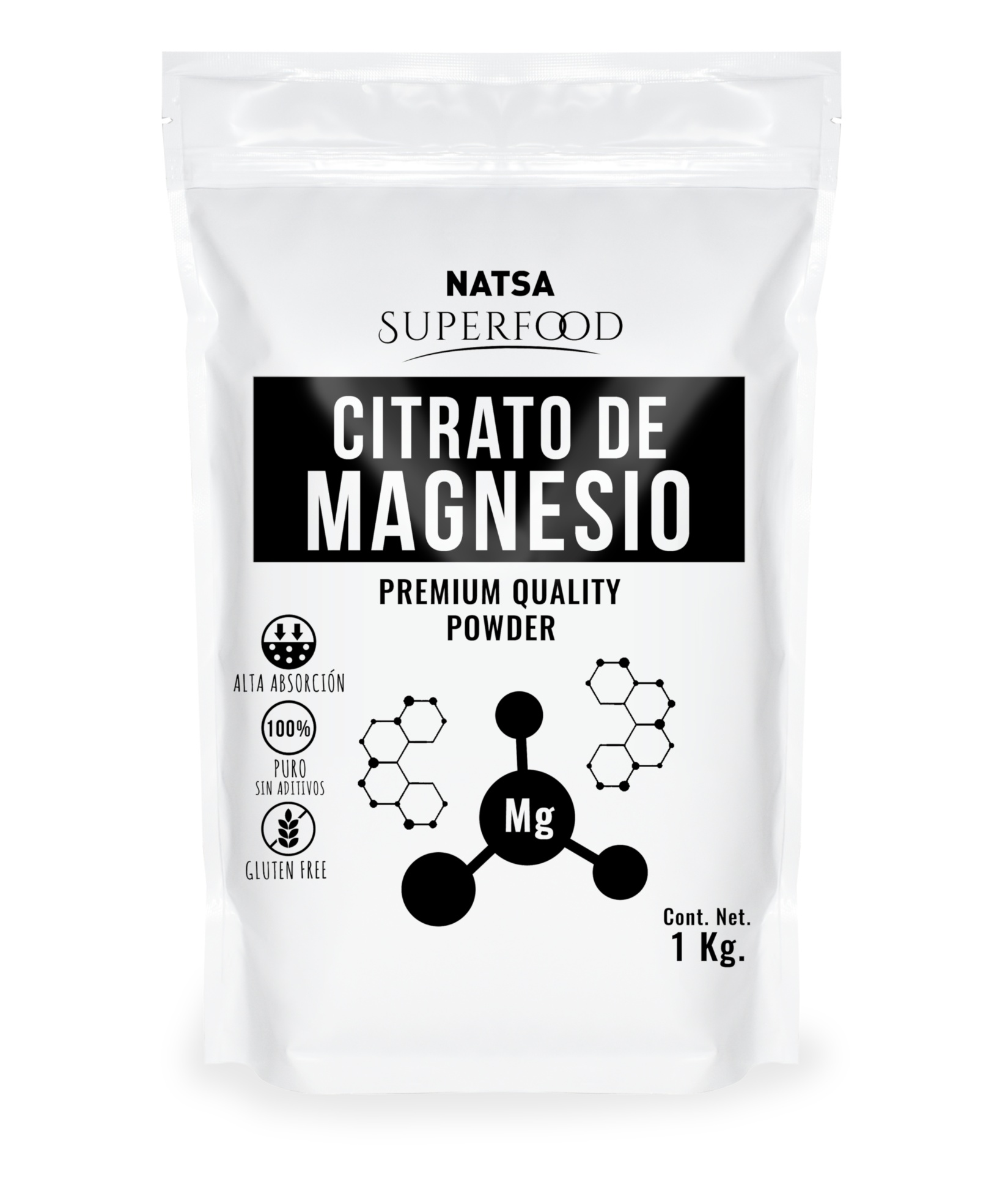 Citrato de Magnesio Polvo, 1 Kg