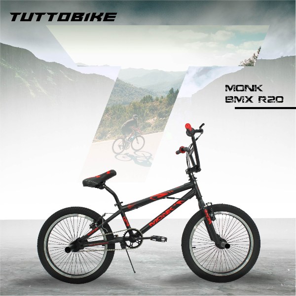 Bicicleta BMX Rodada 20 Adulto Con Rotor Asiento Vinil Monk