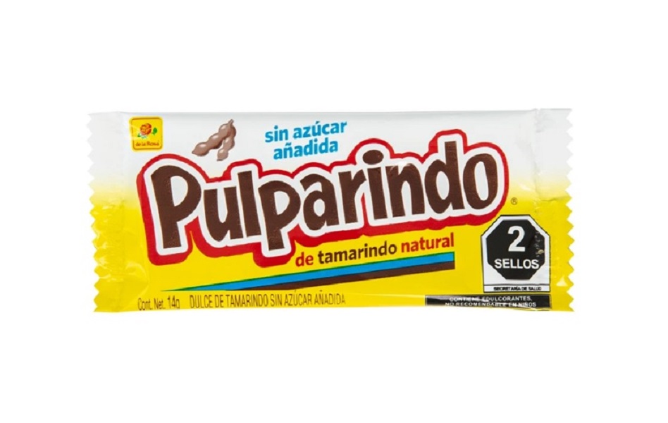 Pulparindo Sin Azúcar Añadida De la Rosa Tamarindo 20 PZ 14 g