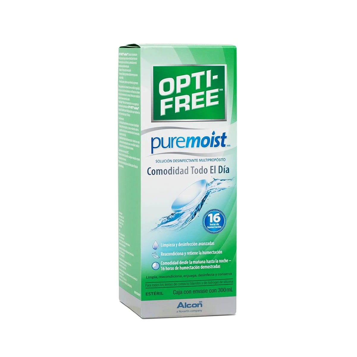 Solución Desinfectante Multipropósito Opti-Free Puremoist 3 Piezas CST