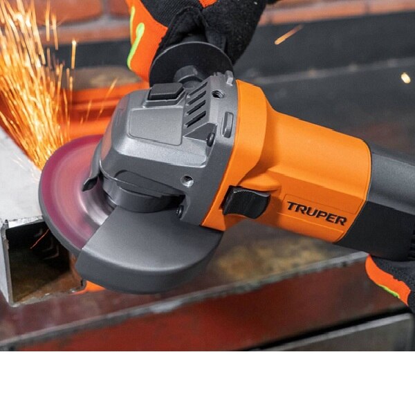 Esmeriladora Angular de 4 1/2 Profesional Truper de 700W ESMA-4-1/2A12 Cortar Desbastar Cortadora Pulidora