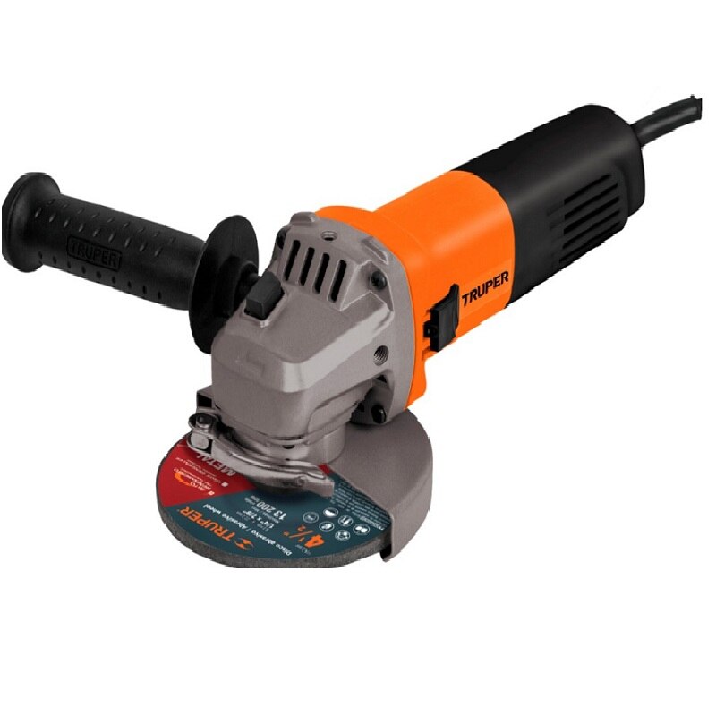 Esmeriladora Angular de 4 1/2 Profesional Truper de 800W ESMA-4-1/2A9 Cortar Desbastar cortadora Pulidora