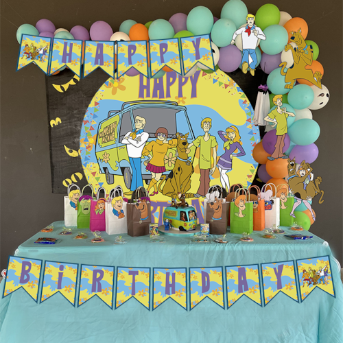 Kit decoración cumpleaños Scooby Doo