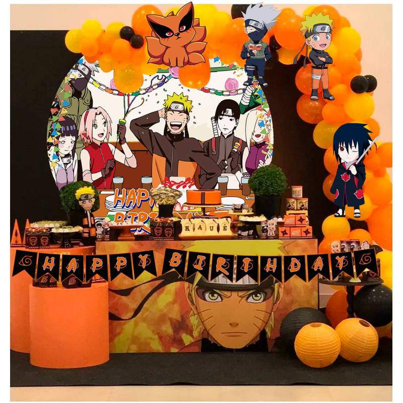Kit decoración cumpleaños Naruto