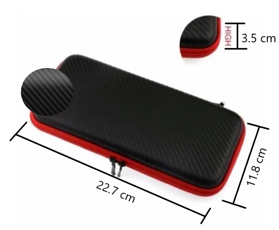 Estuche para el Nintendo switch lite- Fibra de Carbono