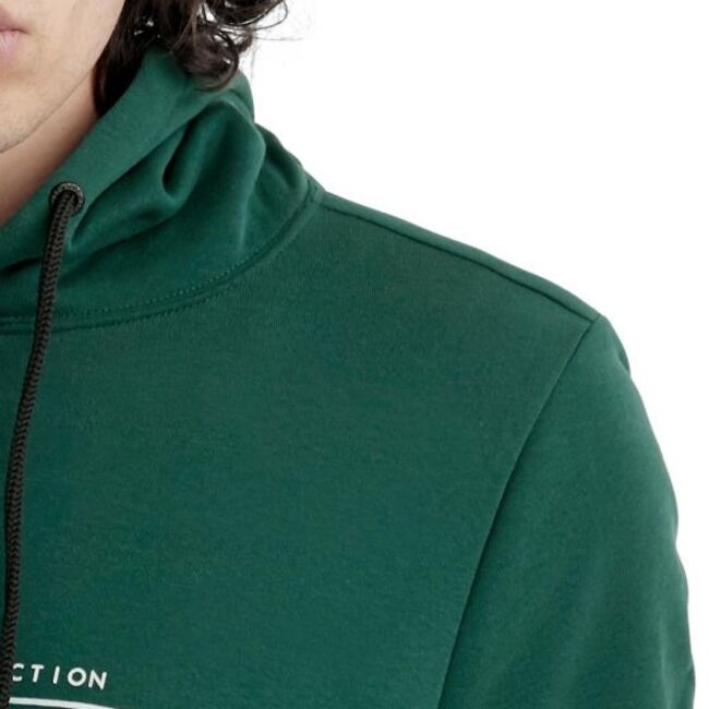 Sudadera para hombre, casual, marca Hard Soda, verde, con capucha, 998014