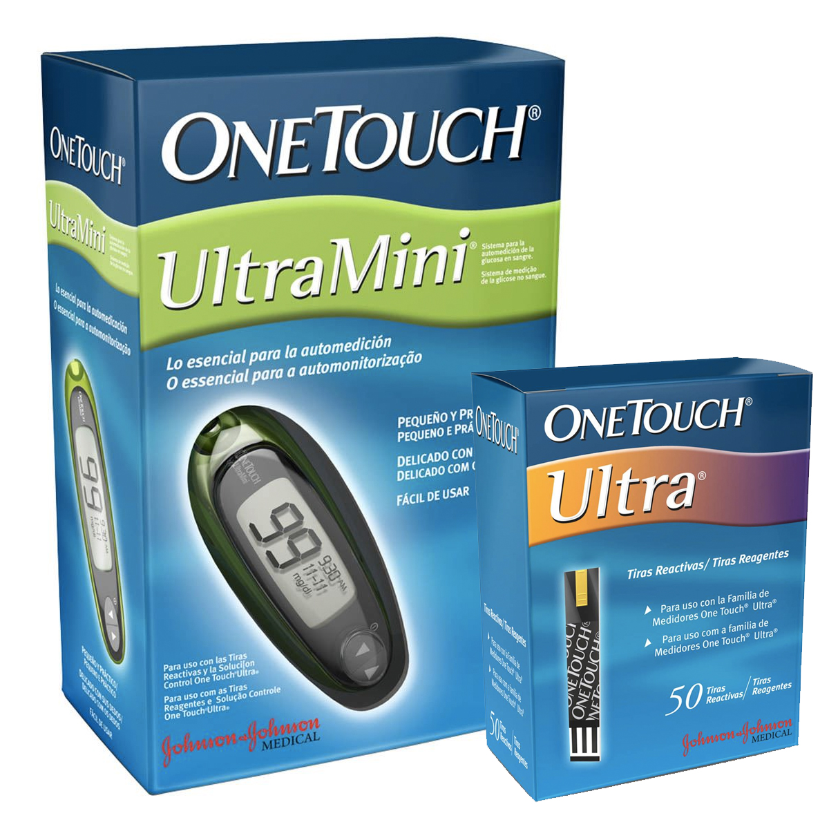 Glucómetro Onetouch Ultra Mini Con 60 Tiras Y 10 Lancetas