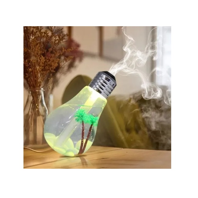 Difusor Aromaterapia Humificador Foco Palmera Usb Luz Led