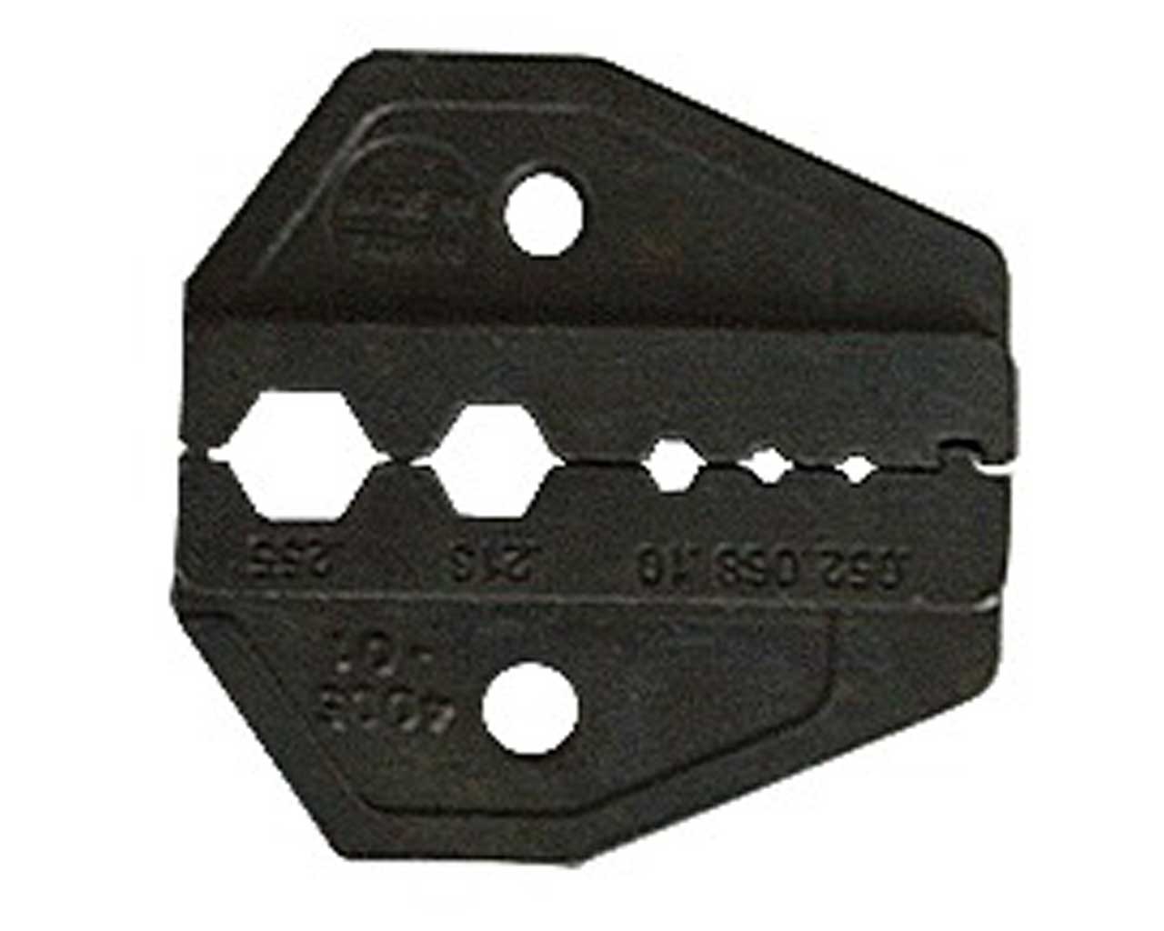 Mordaza para Plegar Conectores de Anillo en RG58/U, RG59/U, RG142/U, RG8/X en tamaños 0.052, 0.068, 0.100, 0.213 y 0.255.