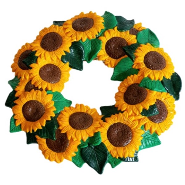 Corona Girasol adorno de pared