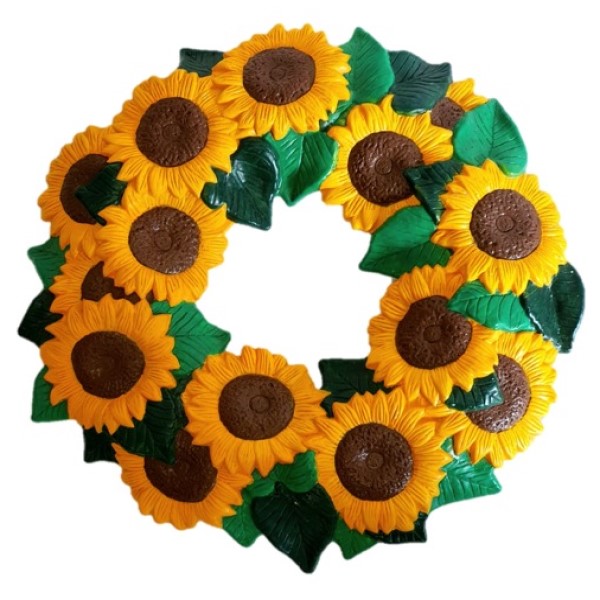 Corona Girasol adorno de pared