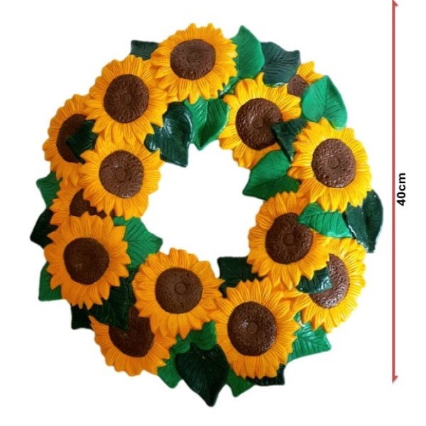 Corona Girasol adorno de pared