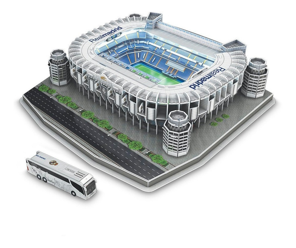 Rompecabezas 3d (maqueta)/ Replica Estadio Santiago Bernabeu
