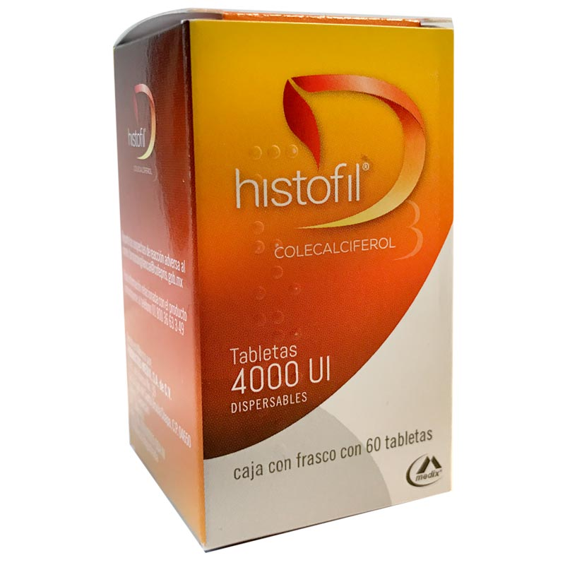 Histofil, Colecalciferon Tabletas 4000UL (60 tabletas)