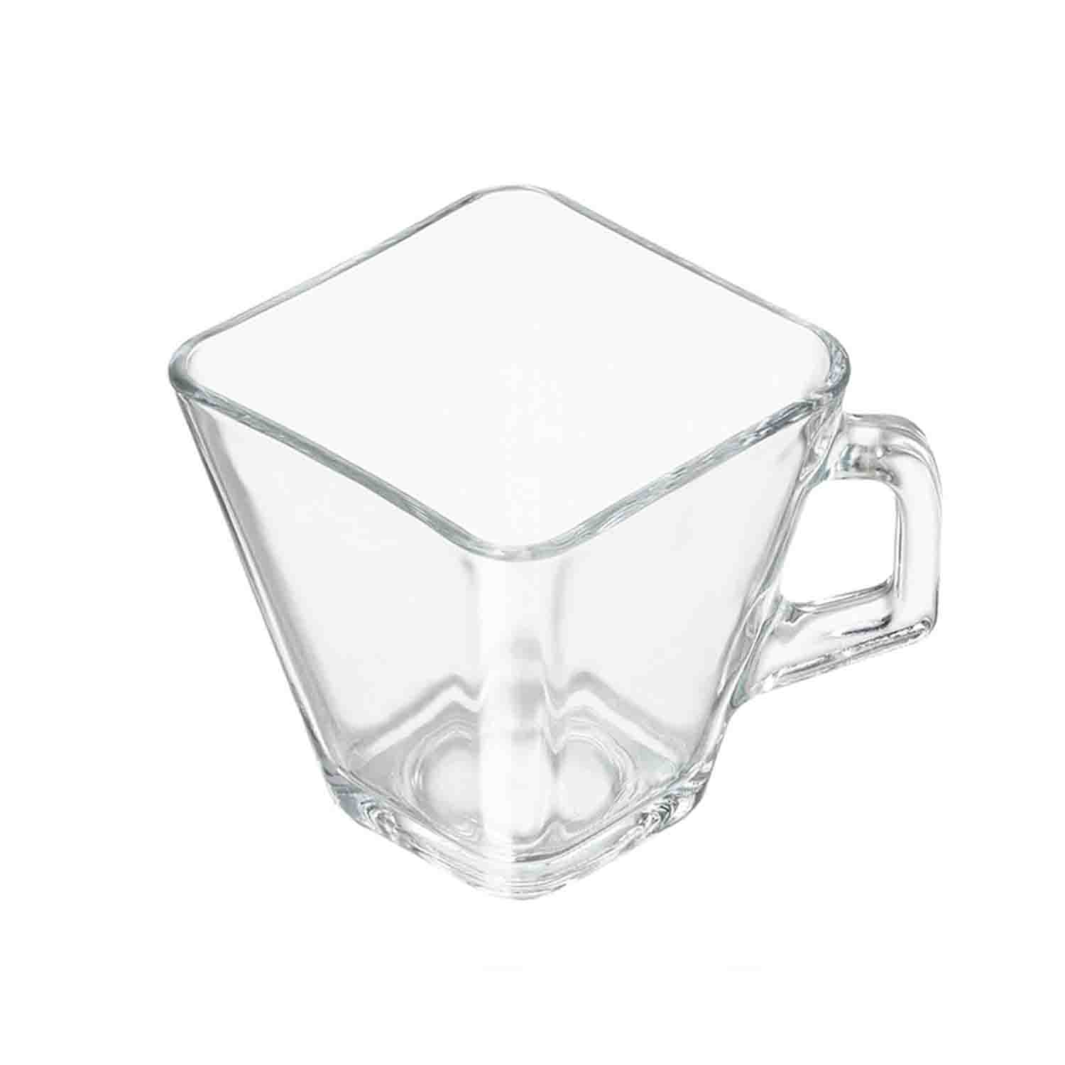 Taza tempo de vidrio cuadrada café capuchino o Té Libbey 0770 - 12 piezas