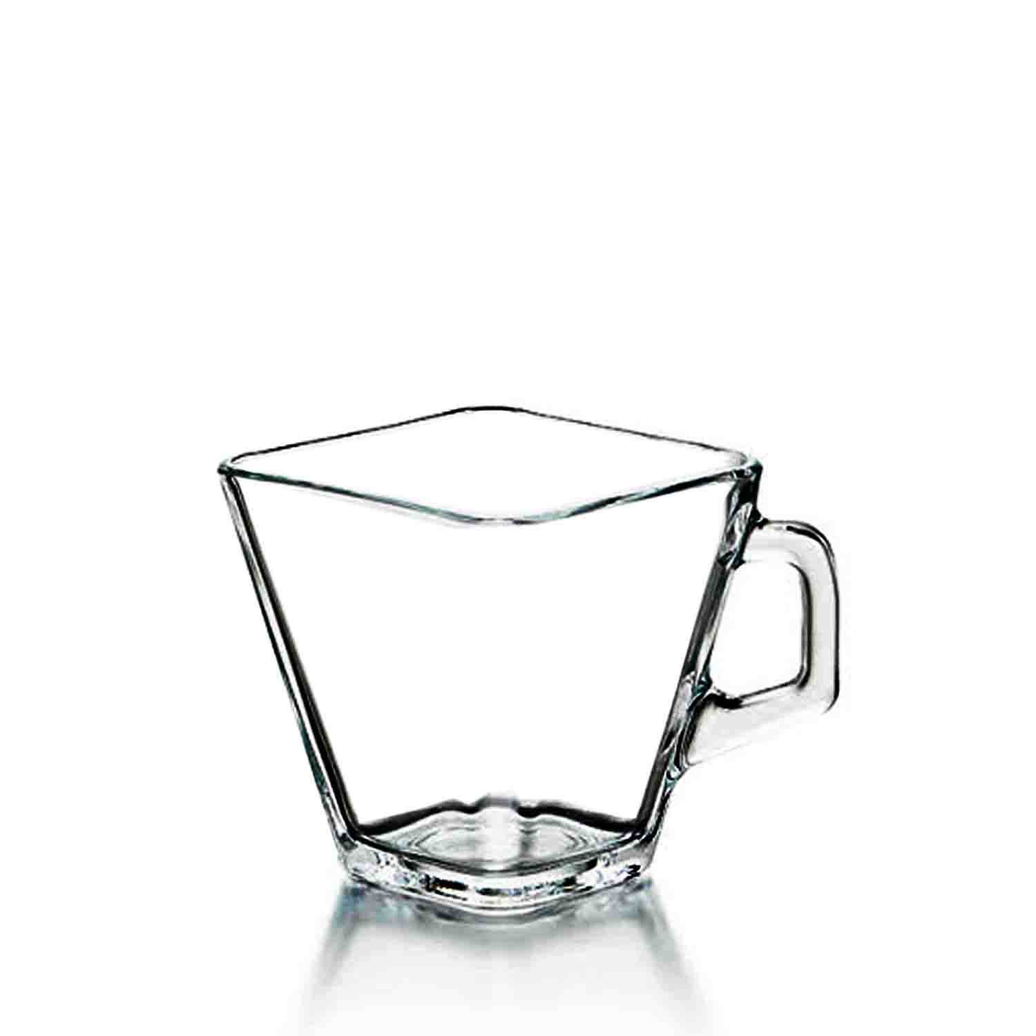 Taza tempo de vidrio cuadrada café capuchino o Té Libbey 0770 - 12 piezas