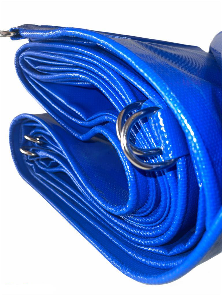 Lona Ahulada Para Agua 6x4 Mts Azul Reforzada Con Argollas Uso Rudo