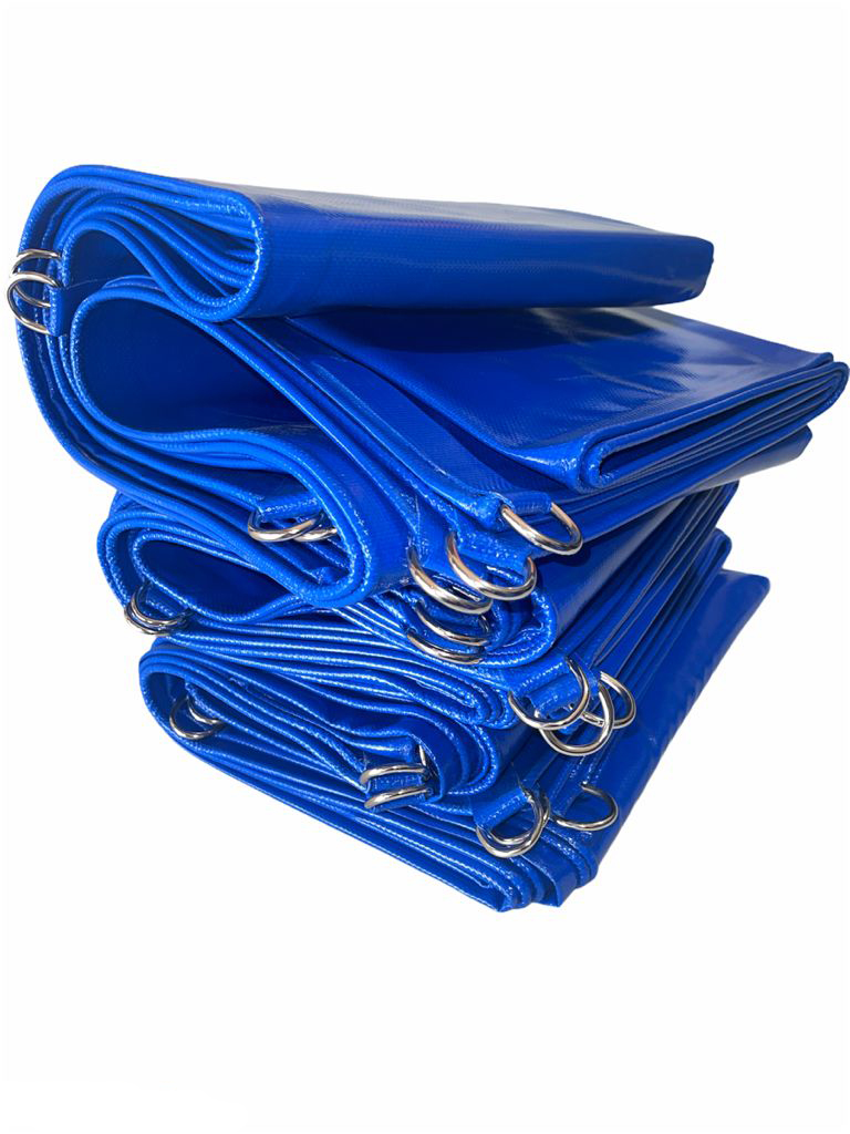 Lona Ahulada Para Agua 6x4 Mts Azul Reforzada Con Argollas Uso Rudo