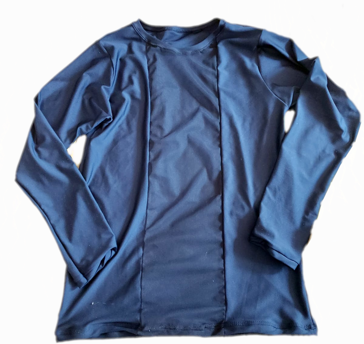 Playera sexy STRIP manga larga negro con transparencia frontal