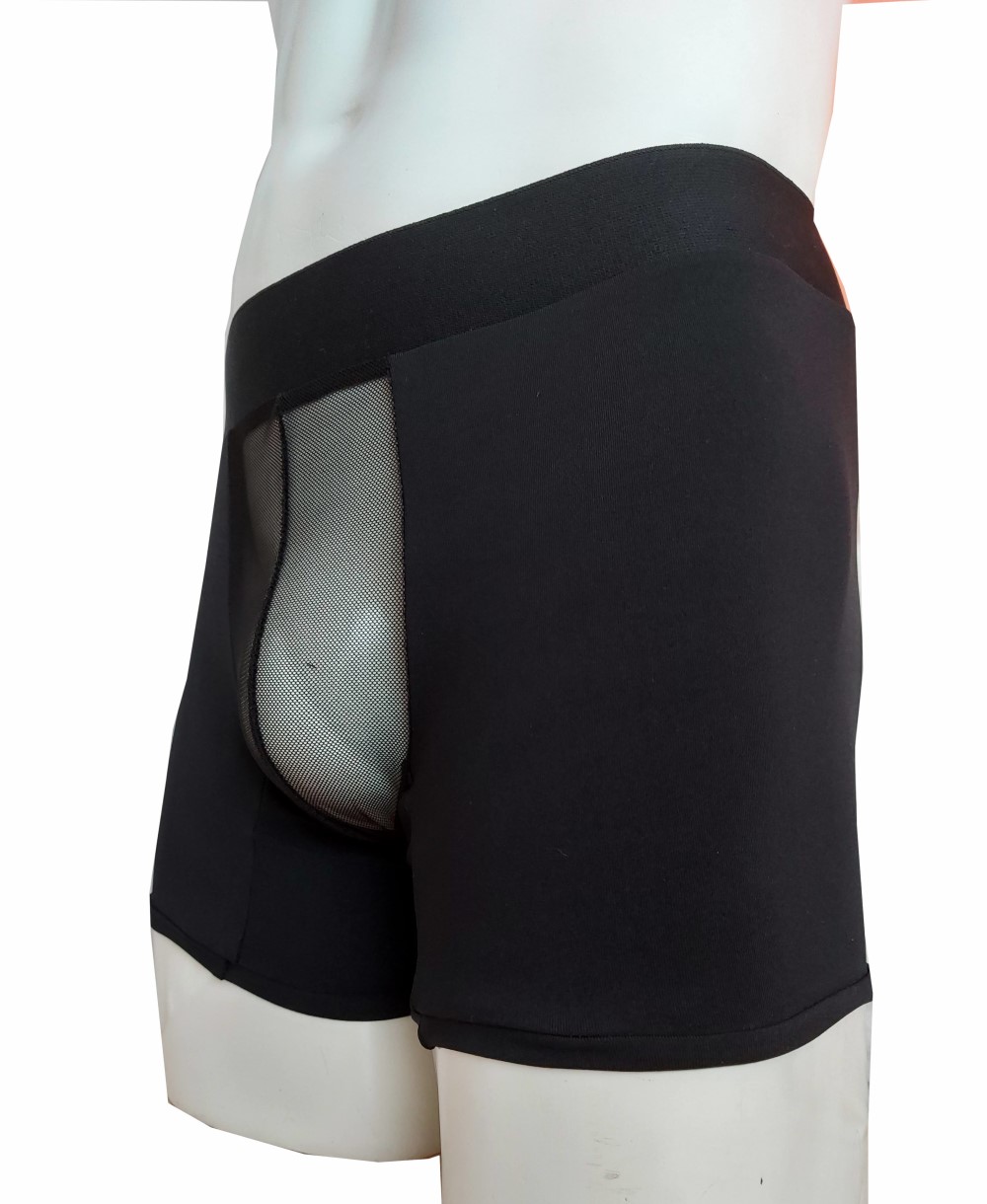 Sexy boxer transparente negro hombre bridge