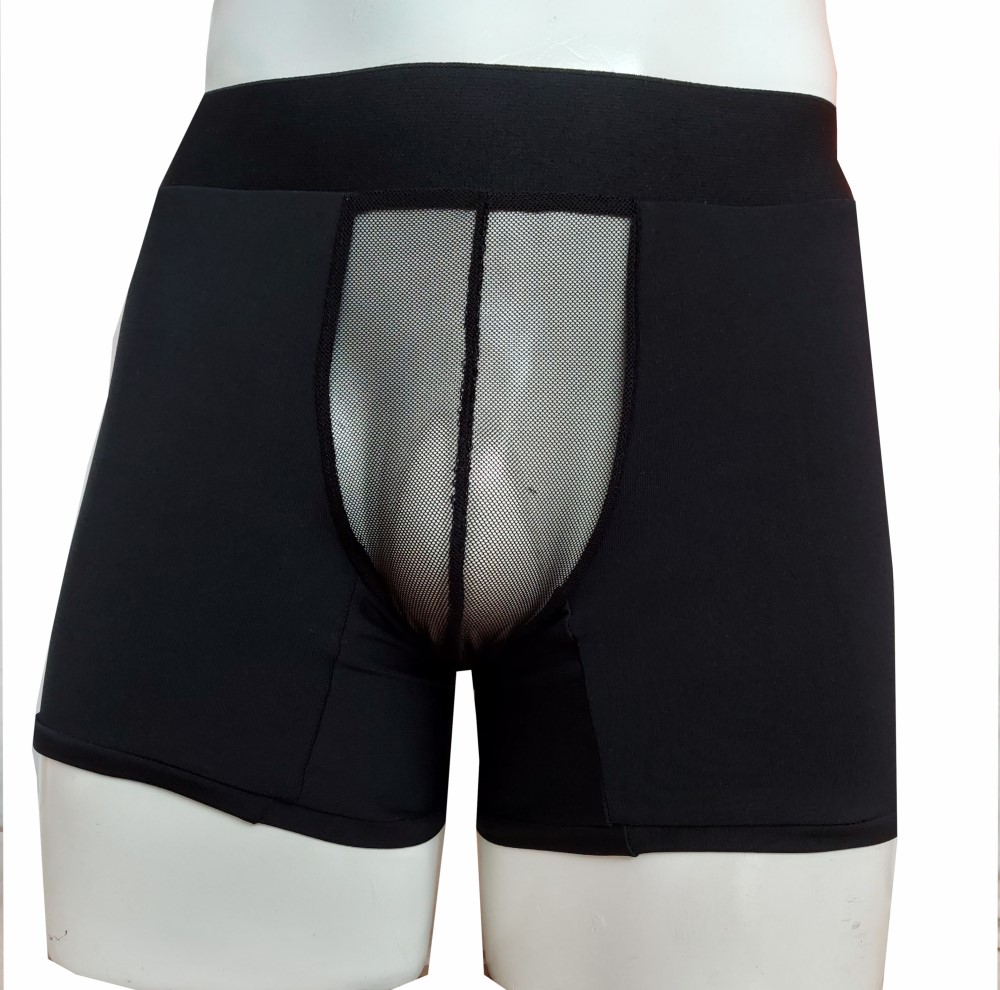 Sexy boxer transparente negro hombre bridge