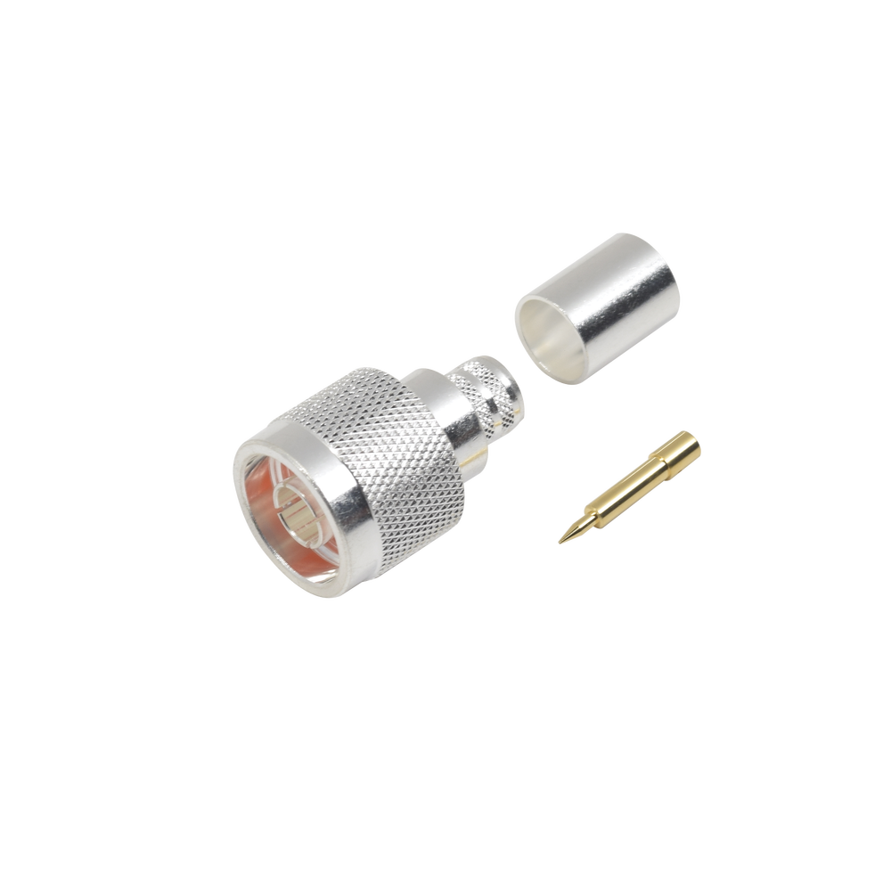 Conector N Macho de Anillo plegable para cables LMR400, 9913, CNT400, RG8/USYS, RFLASH1113, 8214, 7810A.