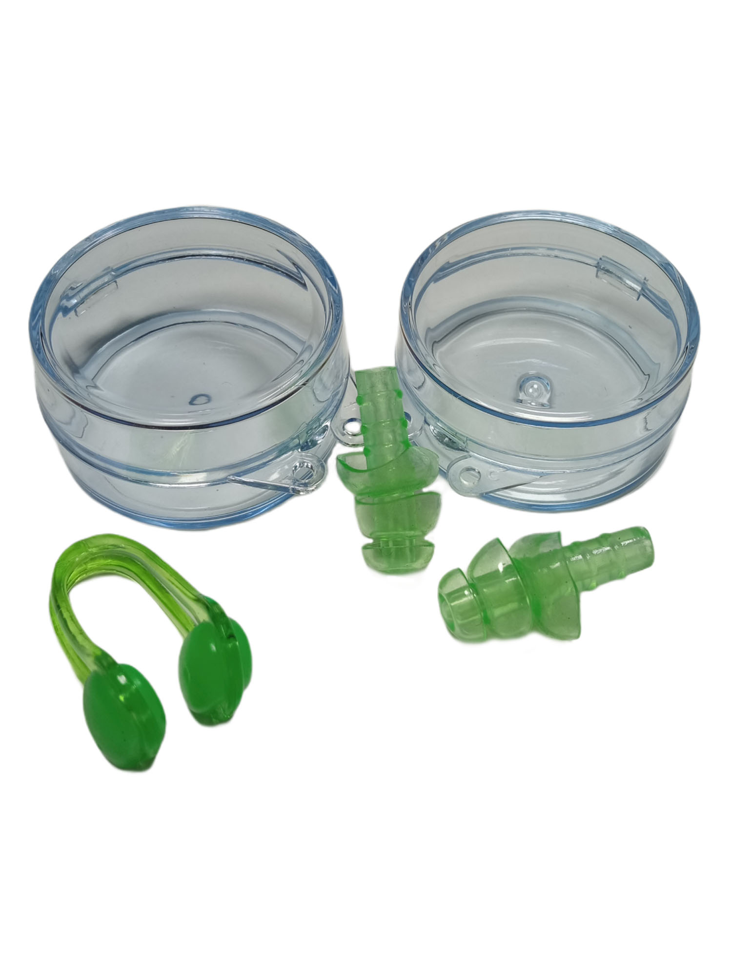 Juego Natación Tapones Oídos Clip Nariz Verde Grande National Geographic