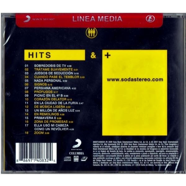 CD Soda Stereo ~ Me verás volver: hits & +