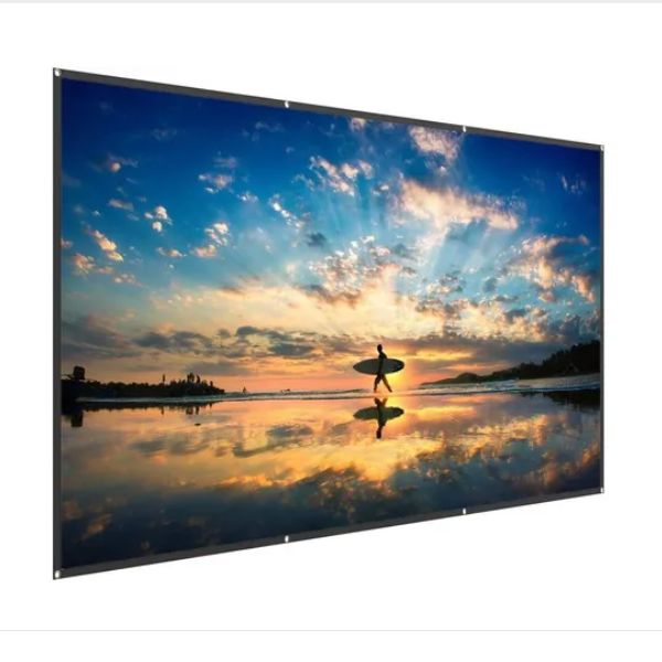 Pantalla Para Proyector Portátil 100 Pulgadas 16:9 Proyección Cine En Casa