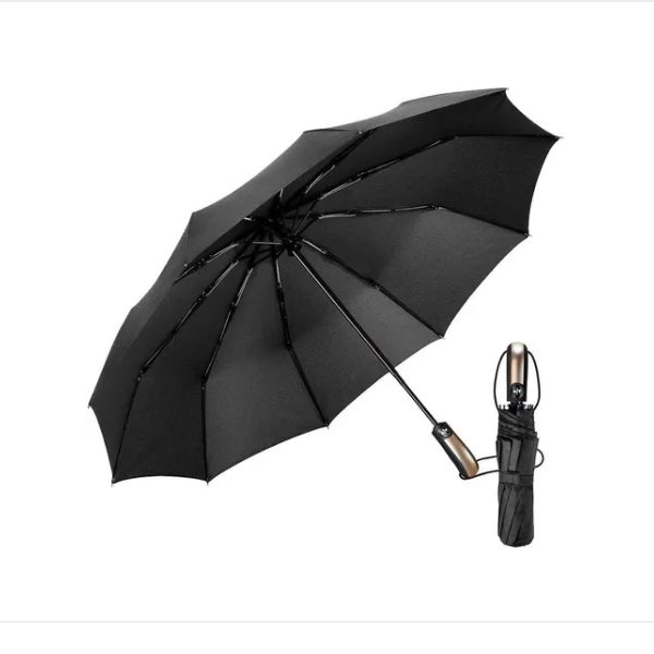 Paraguas Apertura Con Cierre Automático Anti Viento Plegable