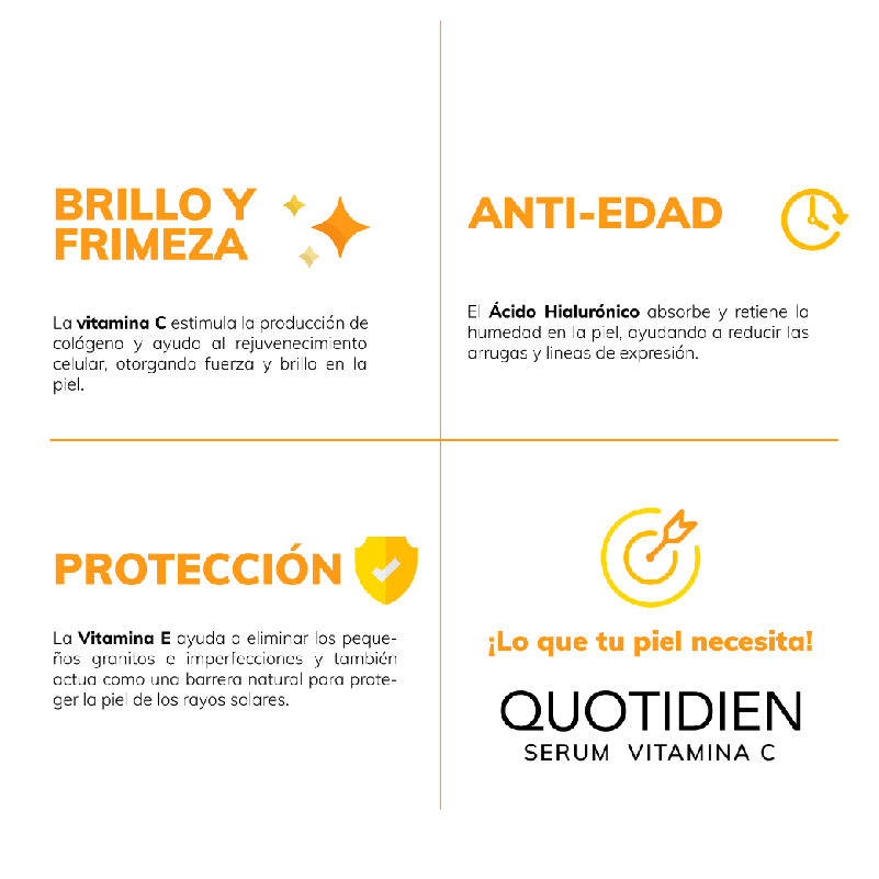 Serum Vitamina C - Cuidado Facial- Suero Facial - Aclara y Revitaliza - 30ml