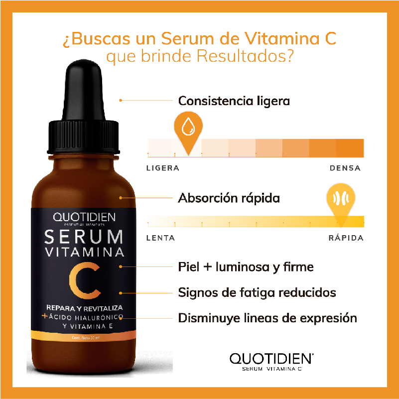 Serum Vitamina C - Cuidado Facial- Suero Facial - Aclara y Revitaliza - 30ml