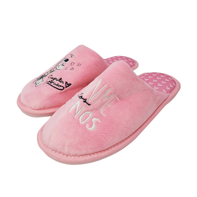 Pantufla Chapulín Colorado Color Rosa Para Dama